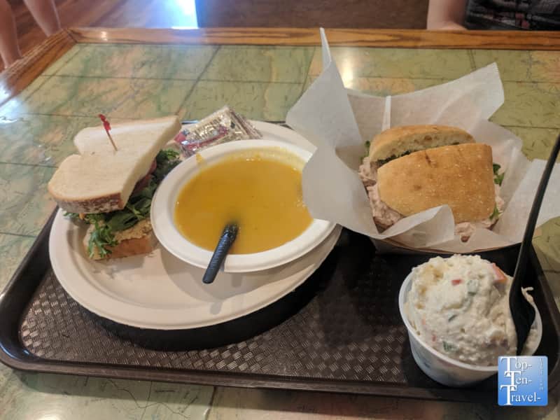 Lunch at Mountain Deli in Hendersonville, NC