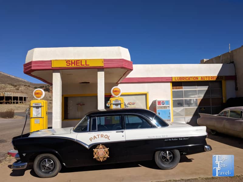 Old gas station in Lowell, Arizona