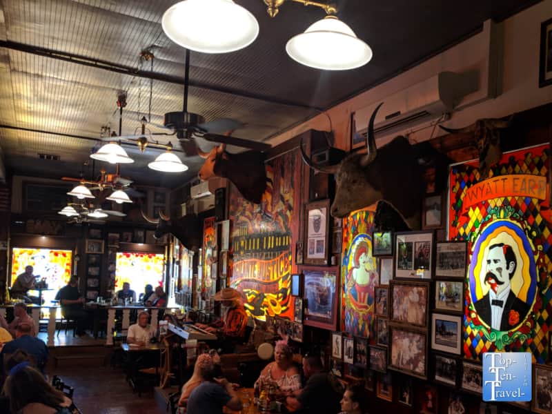 Decor at Big Nose Kate's Saloon