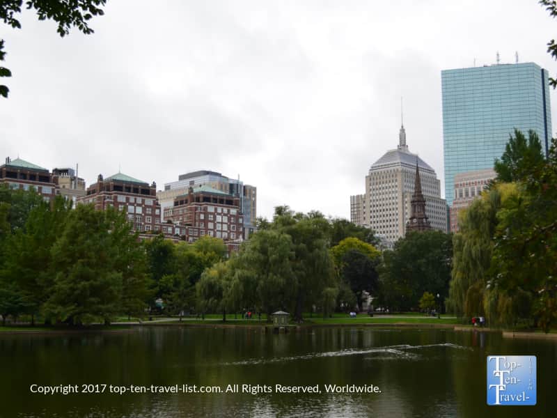 Views of the city from Boston Common