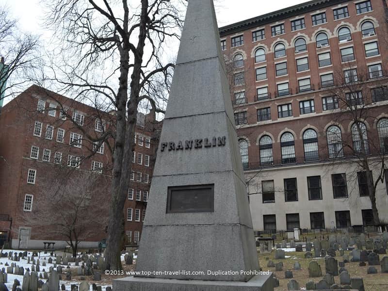 Granary Burial Ground in Boston, MA