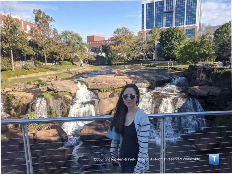 Beautiful day at Falls Park in Greenville