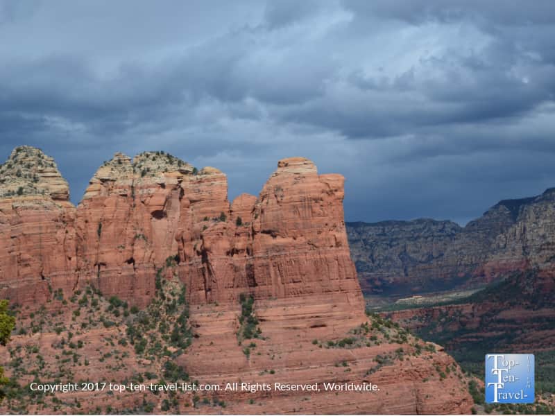 Incredible views of Cathedral Rock from Sugarloaf Summit in Sedona, Arizona