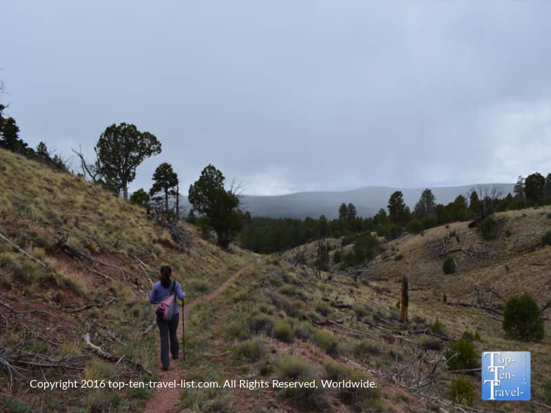 Hiking Slate Mountain near Flagstaff, Arizona