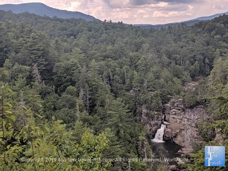 Gorgeous Linville Falls on the Blue Ridge Parkway in Western North Carolina 
