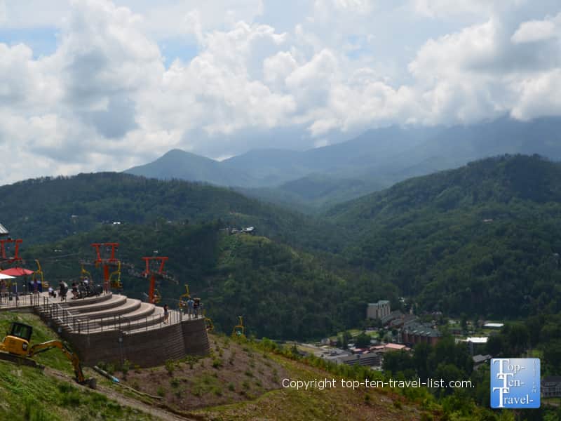 Gorgeous mountain scenery from SkyLIft Park in Gatlinburg, TN