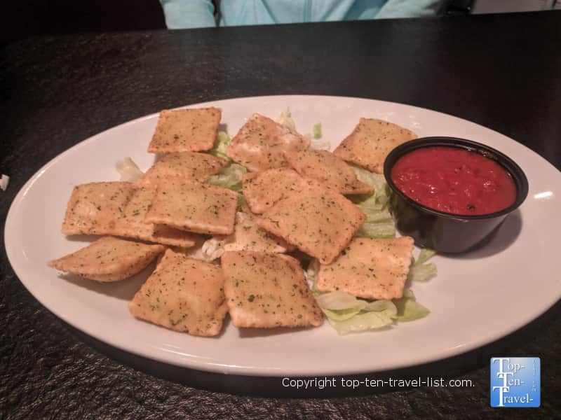 Toasted ravioli at Taste of Italy in Gatlinburg, TN