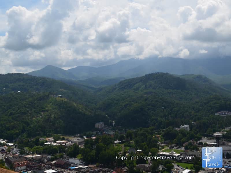 Tremendous mountain scenery from Sky Lift in Gatlinburg, TN