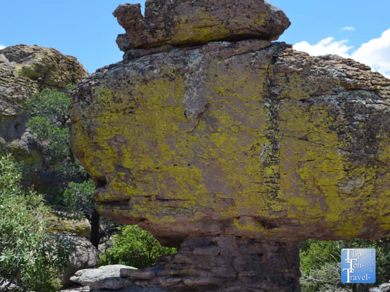 Unique balancing rocks at Chiricahua National Monument in Arizona 