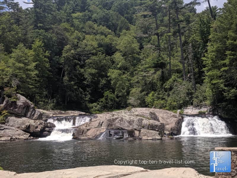 Linville Upper Falls in Western North Carolina 