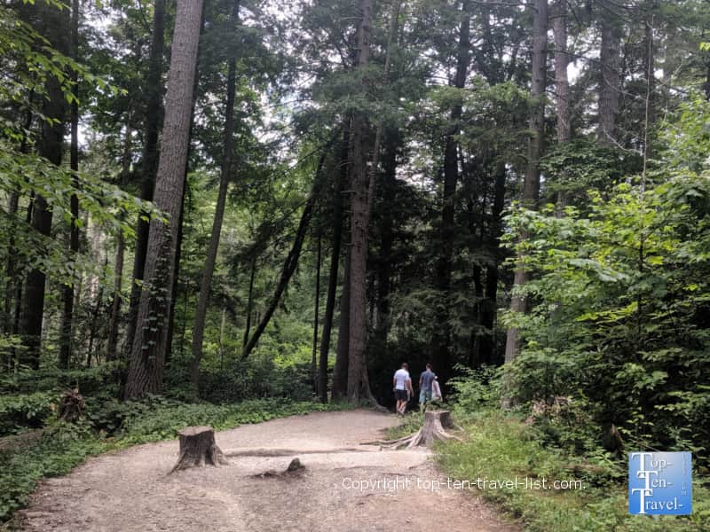 Hiking to Linville Falls in Western North Carolina