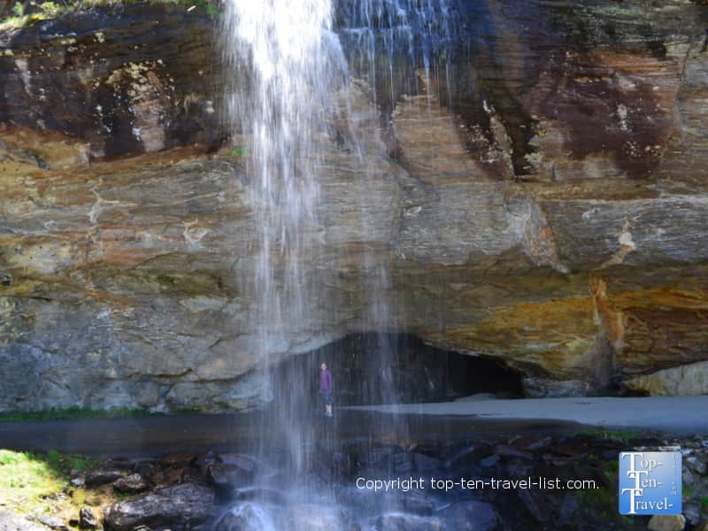 Bridal Veil falls in Western North Carolina 