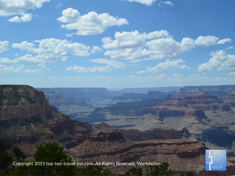 Scenic views at the Grand Canyon South Rim 