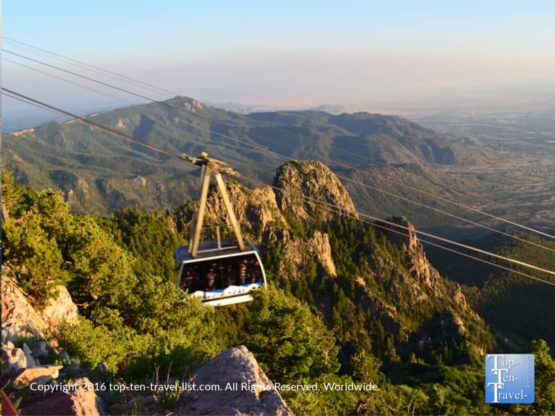 Sandia Peak tramway in Albuquerque, New Mexico