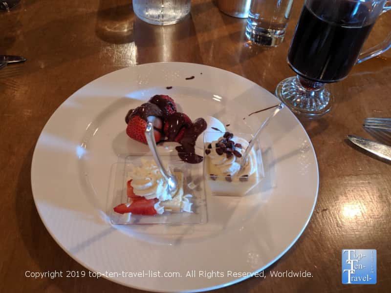 Mini desserts at the Soby's Sunday brunch buffet in Greenville, South Carolina