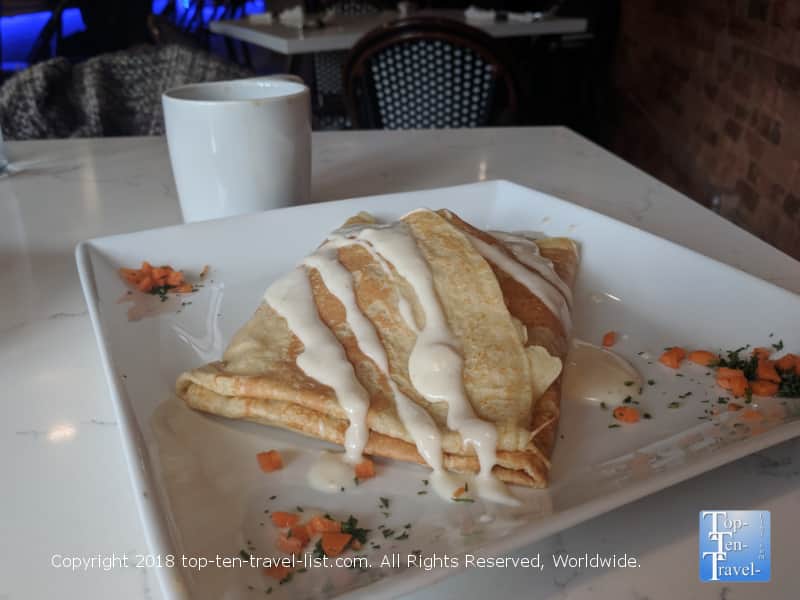 Breakfast crepe at Crepe du Jour in Greenville, South Carolina 