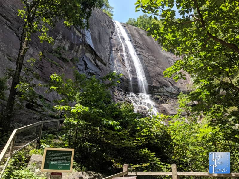 Hickory Nut Falls at Chimney Rock State Park in North Carolina 