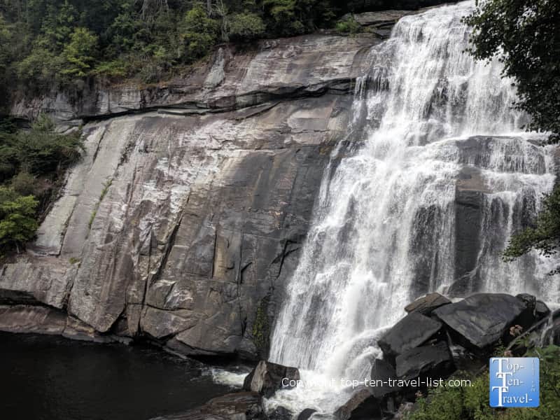 Gorgeous Rainbow Falls at Gorges State Park in Western North Carolina