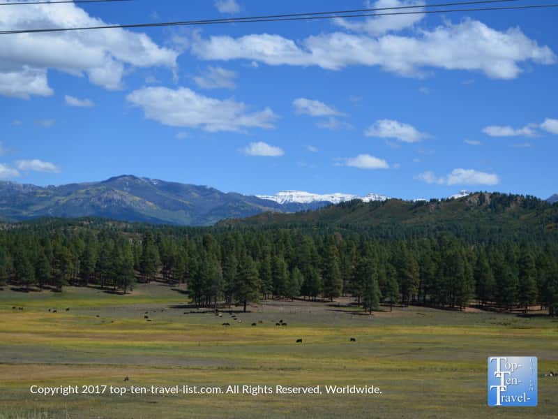 Gorgeous mountain scenery in Pagosa Springs, Colorado 