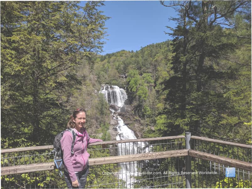 Observing deck at Upper Whitewater Falls in South Carolina