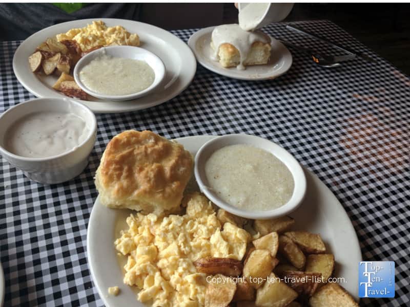 All-you-can-eat breakfast deal at The Moose Cafe in Asheville, North Carolina