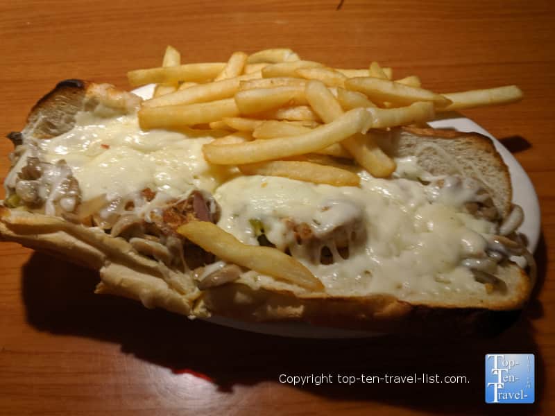 Chicken sub at Apollo Flame Bistro in Asheville, North Carolina