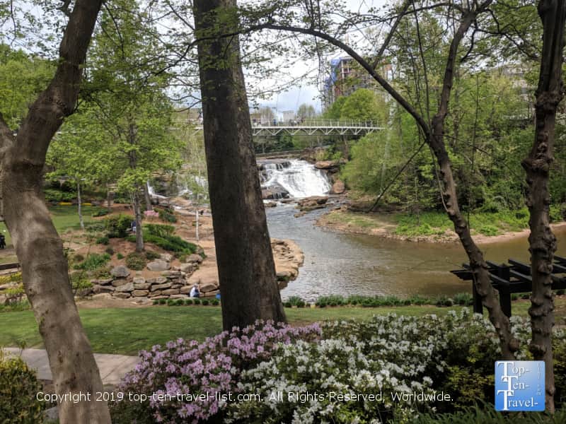 Falls Park in downtown Greenville, South Carolina