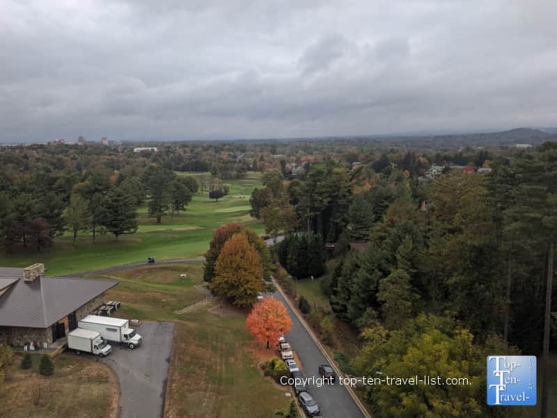 Gorgeous views from the Blue Ridge Artisanal Buffet at the Omni Park Grove Inn in Asheville, North Carolina 