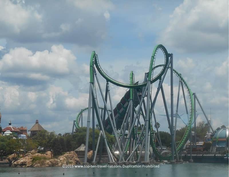 Incredible Hulk Coaster of Universal Islands of Adventure in Orlando, Florida