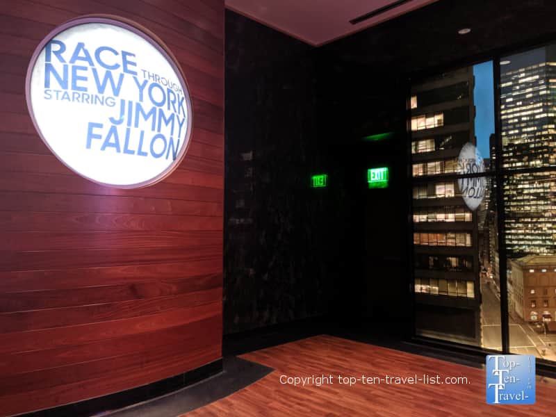 Race through New York with Jimmy Fallon ride at Universal Studios in Orlando, Florida
