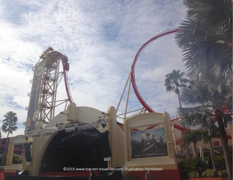 Hollywood Rip Ride RockIt coaster at Universal Studios in Orlando, Florida