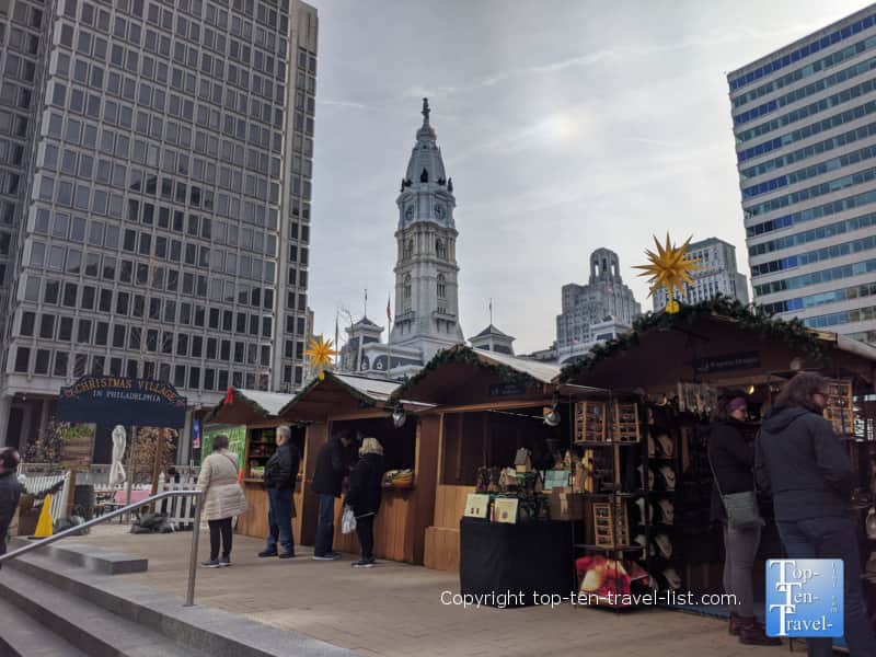 Christmas Village in downtown Philadelphia