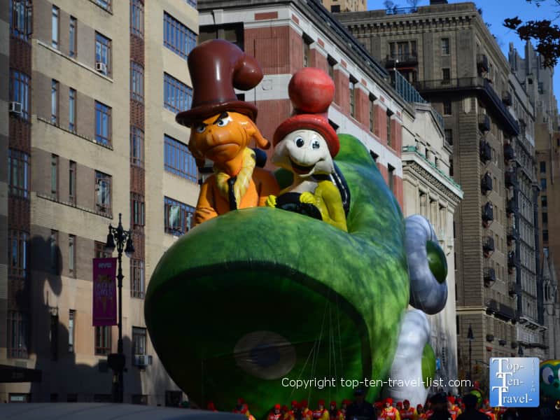 Dr Seuss balloon in the Macy's Thanksgiving Day Parade 