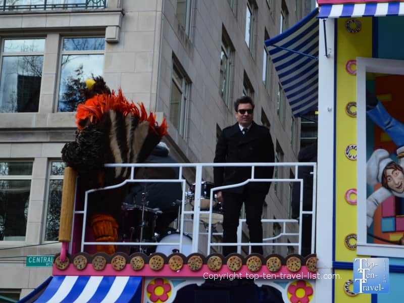 Jimmy Fallon float in the Macy's Thanksgiving Day Parade 