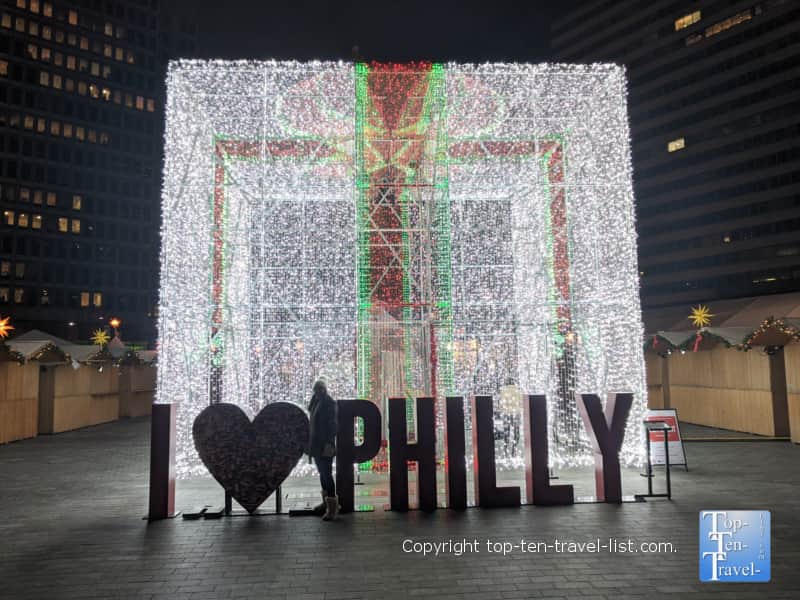 Philly Christmas present decoration