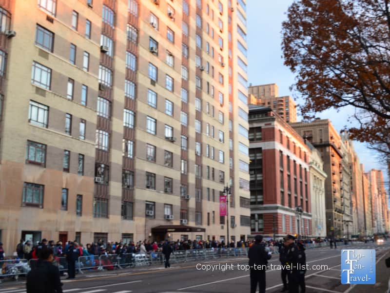 Best spot to watch the Macy's Thanksgiving Day Parade in person