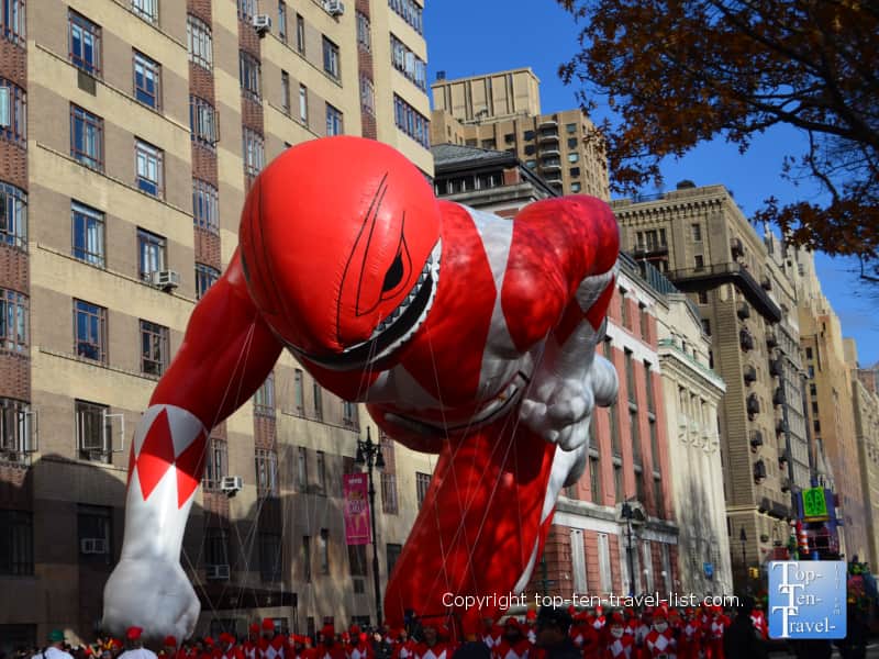 Power Rangers balloon in the Macy's Thanksgiving Day Parade 