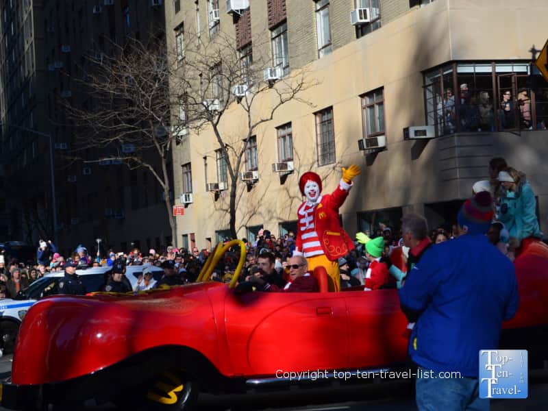 Ronald McDonald float in the Macy's Thanksgiving Day Parade 