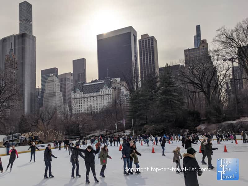 Ice skating in Central Park - NYC
