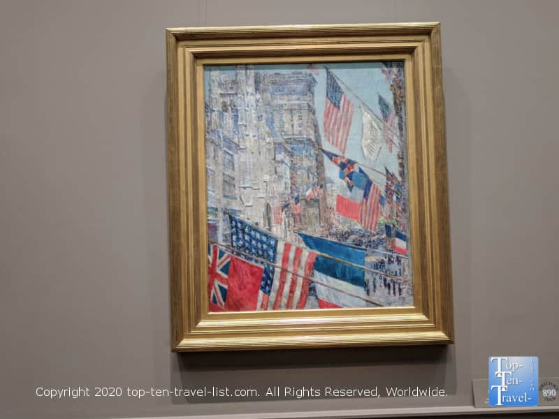 Childe Hassam painting at the National Gallery of Art west building in Washington D.C.