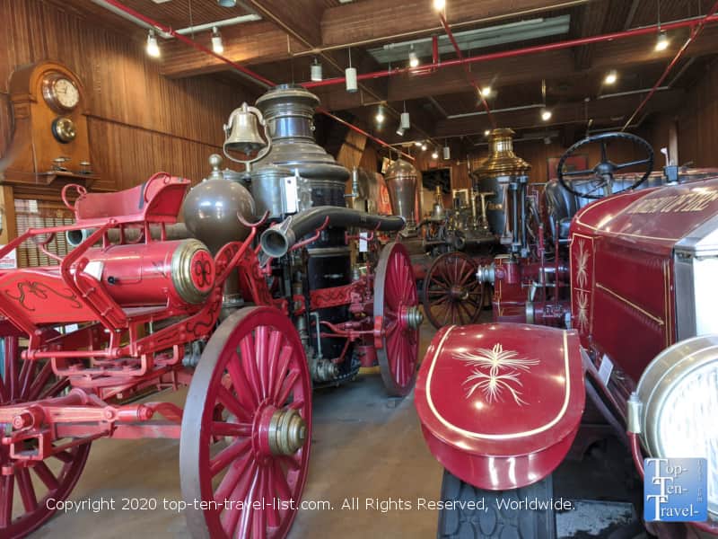 Old firetrucks at the Fireman's Hall Museum in Old City Philadelphia
