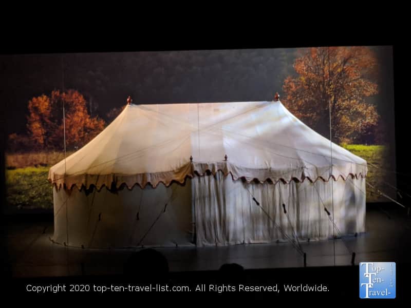 George Washington's tent at the Museum of the American Revolution in Old City Philadelphia