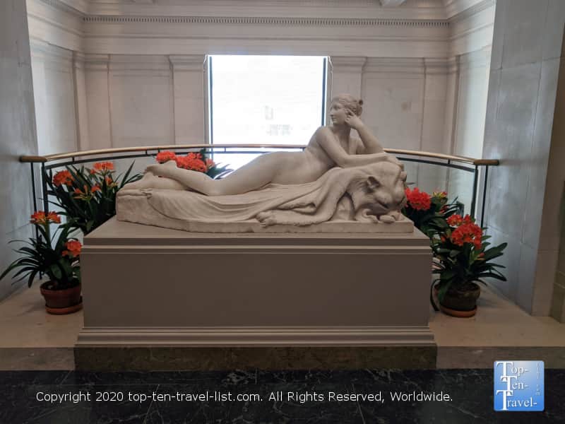 Beautiful sculpture at the National Gallery of Art west building in Washington D.C.