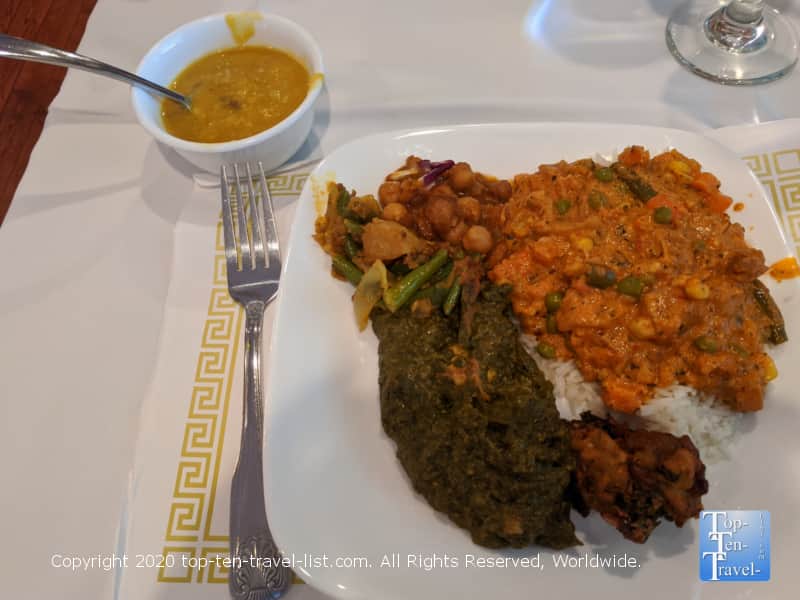 Fantastic lunch buffet at Nirvana Indian Bistro in Lafayette Hills, Pennsylvania