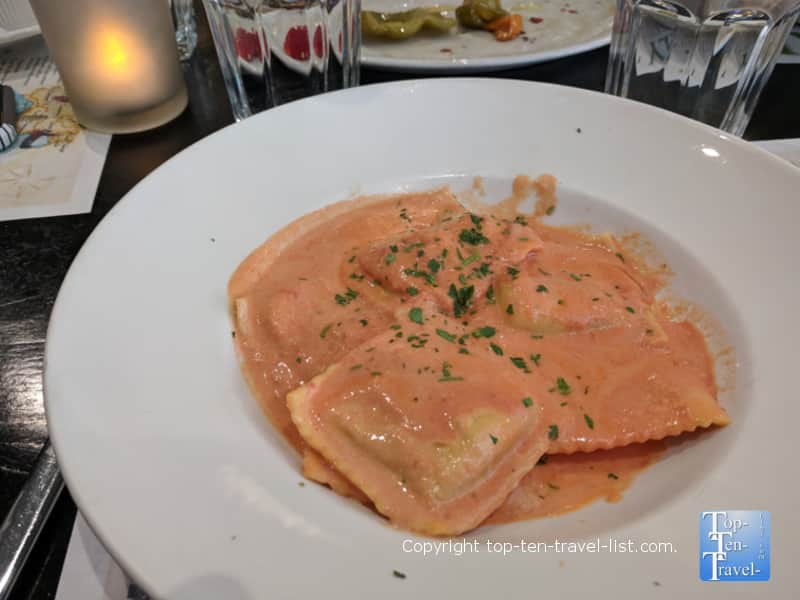 Lobster Ravioli at IL Canale restaurant in Georgetown Washington D.C.