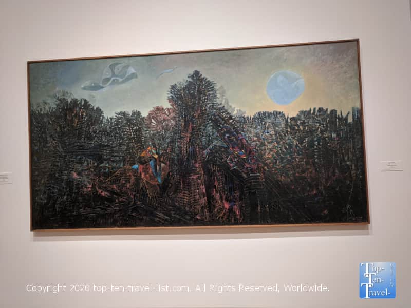 Max Ernst painting at the National Gallery of Art East building in Washington D.C.