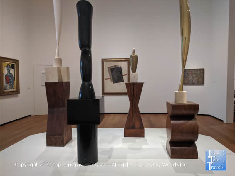 Modern art pieces at the National Gallery of Art east building in D.C.