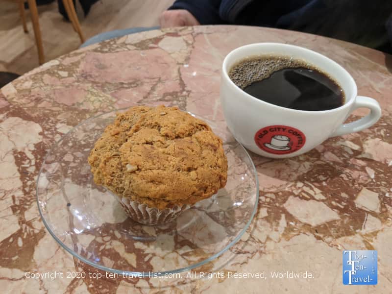 Muffin and house coffee at Old City
Coffee in Philadelphia