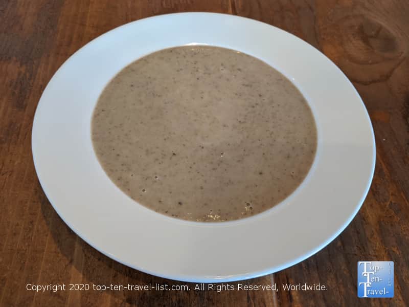 Kennett Square mushroom soup at White Dog Cafe in Wayne, Pennsylvania