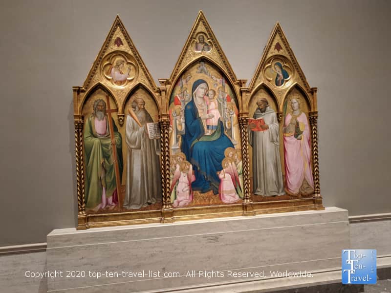Religious artwork at the National Gallery of Art west building in Washington D.C.